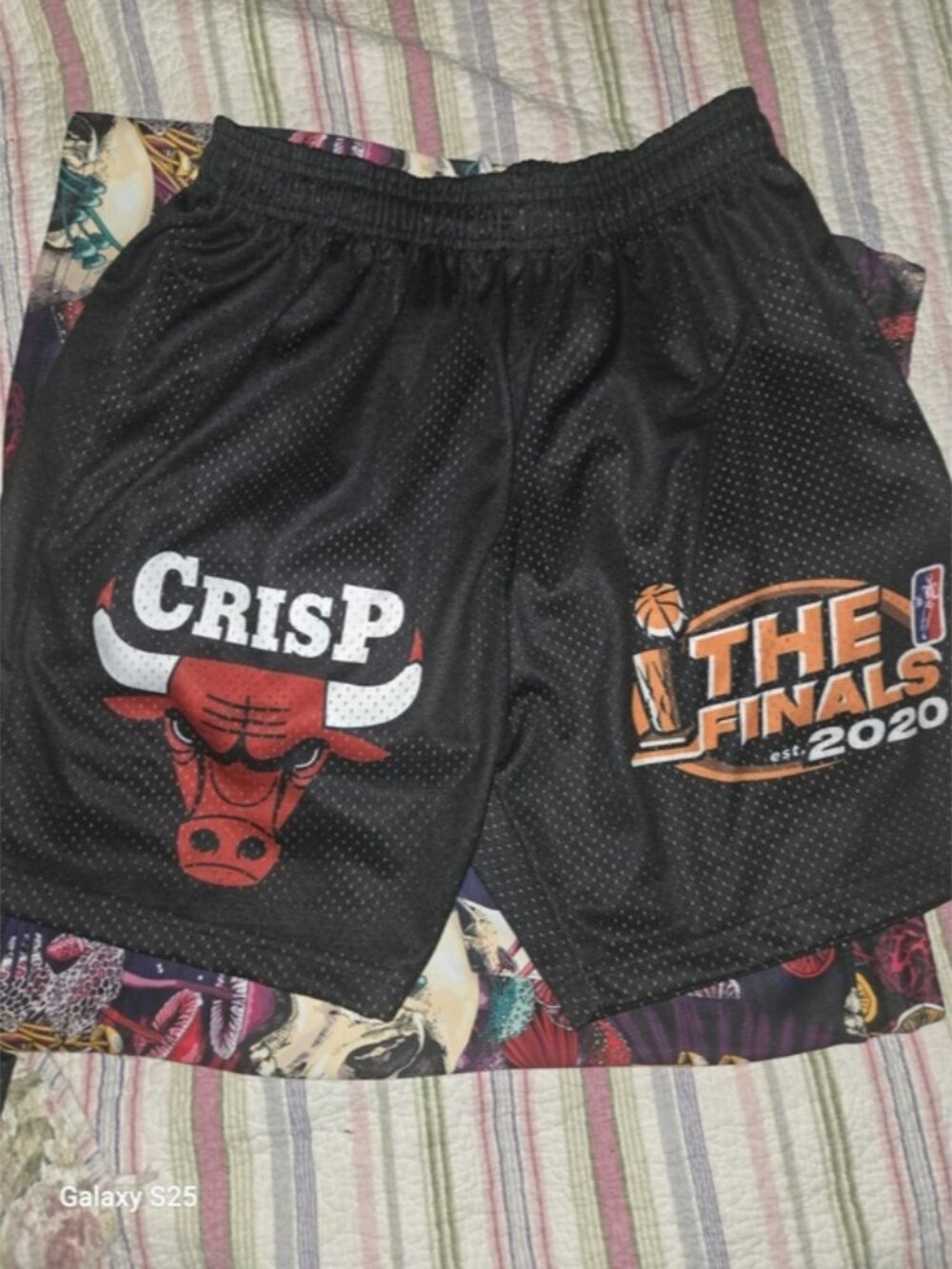 Crisp NBA Finals 2020 Black Men's Athletic Basketball Shorts